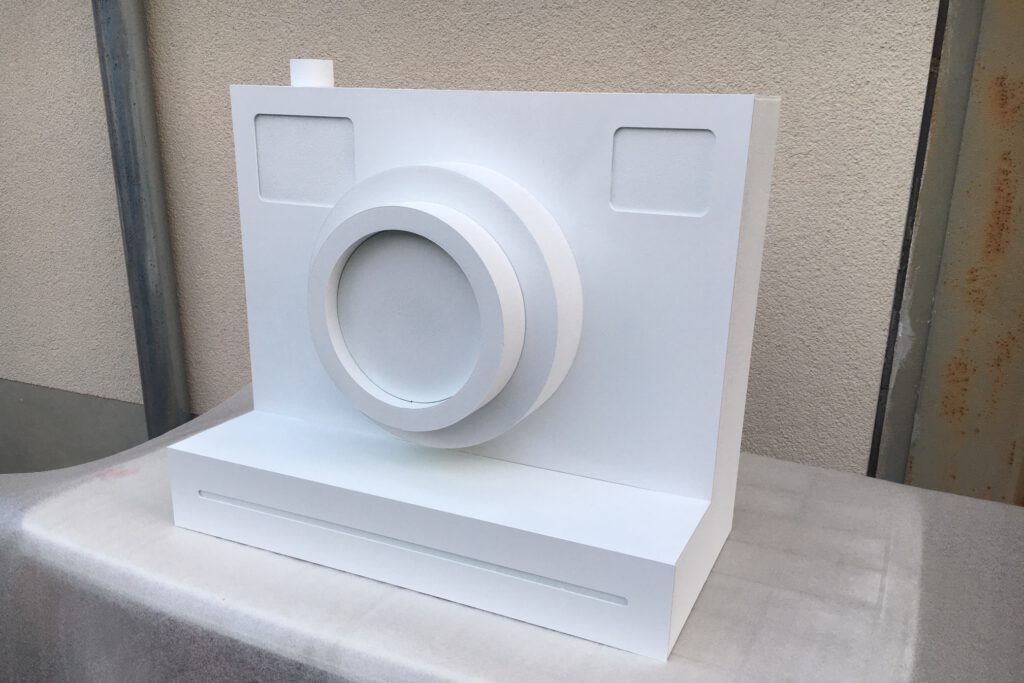 3D-Modell aus Styropor für ein Schaufenster