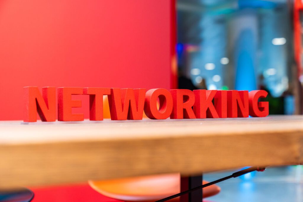 Kleiner Schriftzug "NETWORKIG" im 3D Format